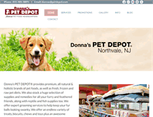 Tablet Screenshot of donnaspetdepot.com